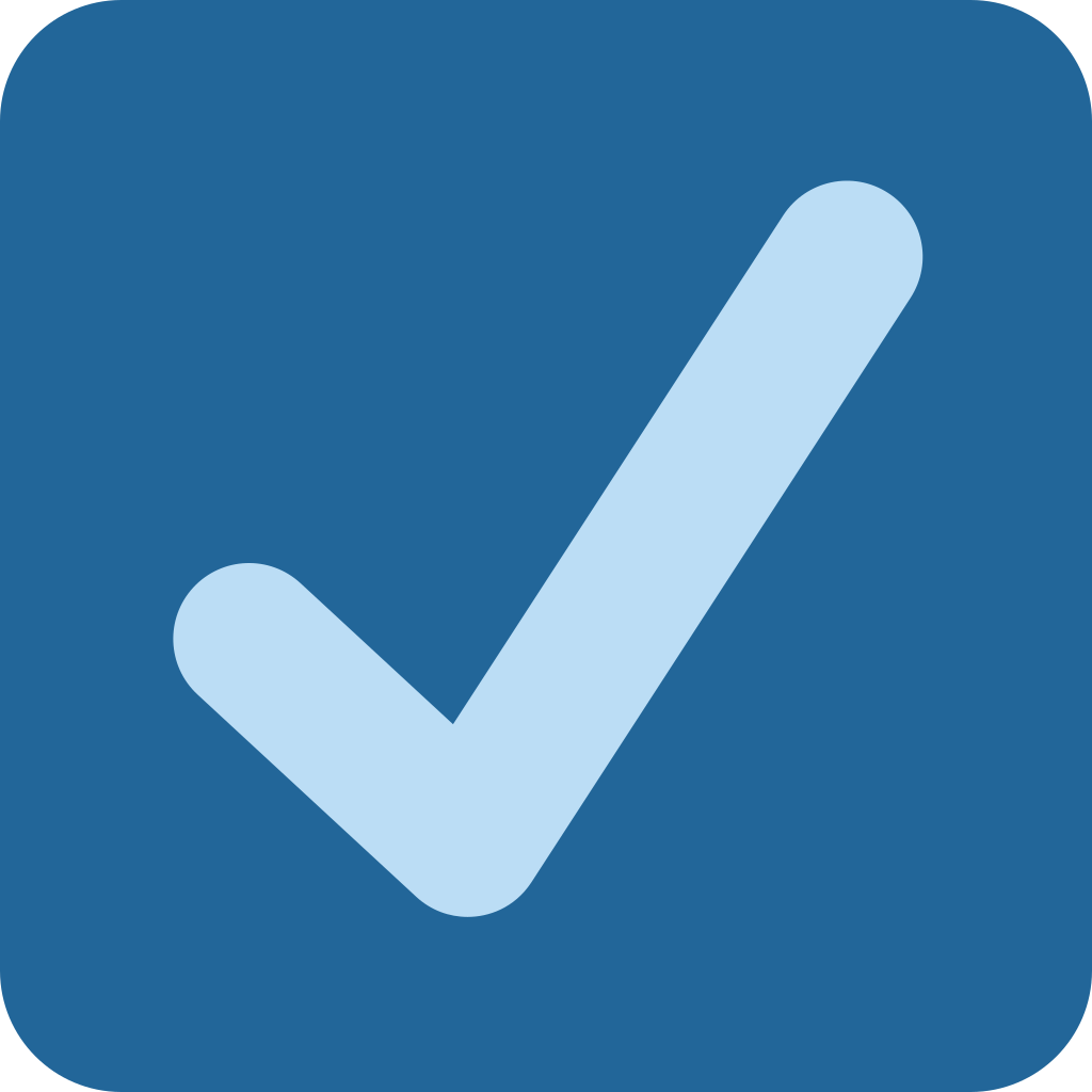 ☑ Check Box with Check emoji meaning