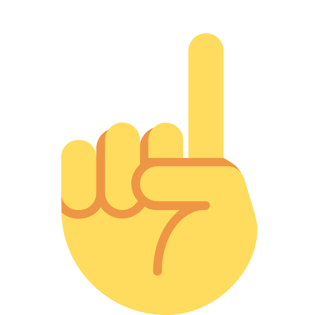 ☝ Index Pointing Up Emoji Meaning
