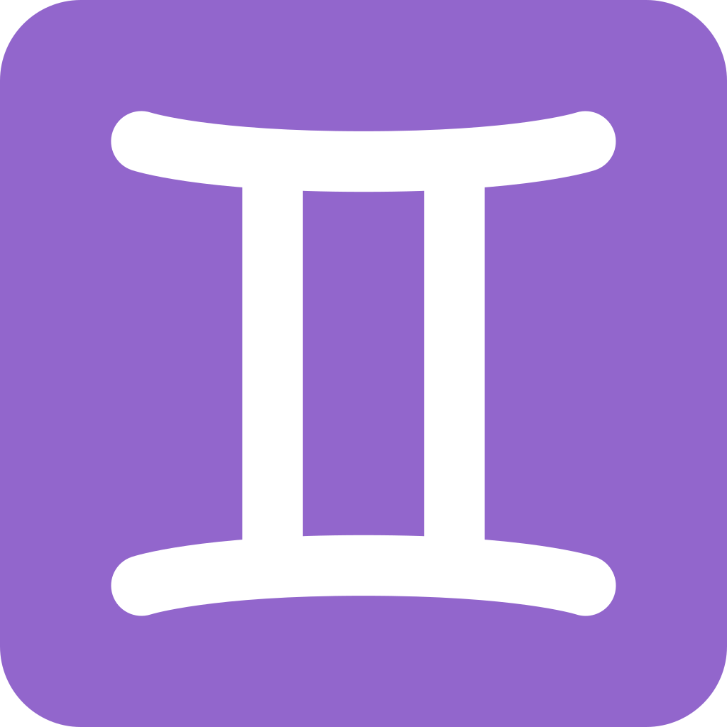 ♊ Gemini emoji meaning