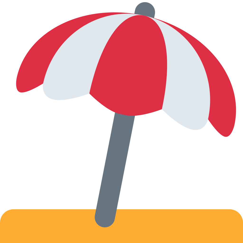 ⛱ Umbrella on Ground Emoji Meaning