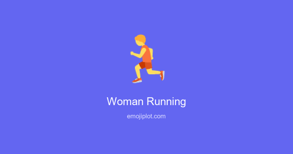 🏃‍♀ Woman Running Emoji Meaning